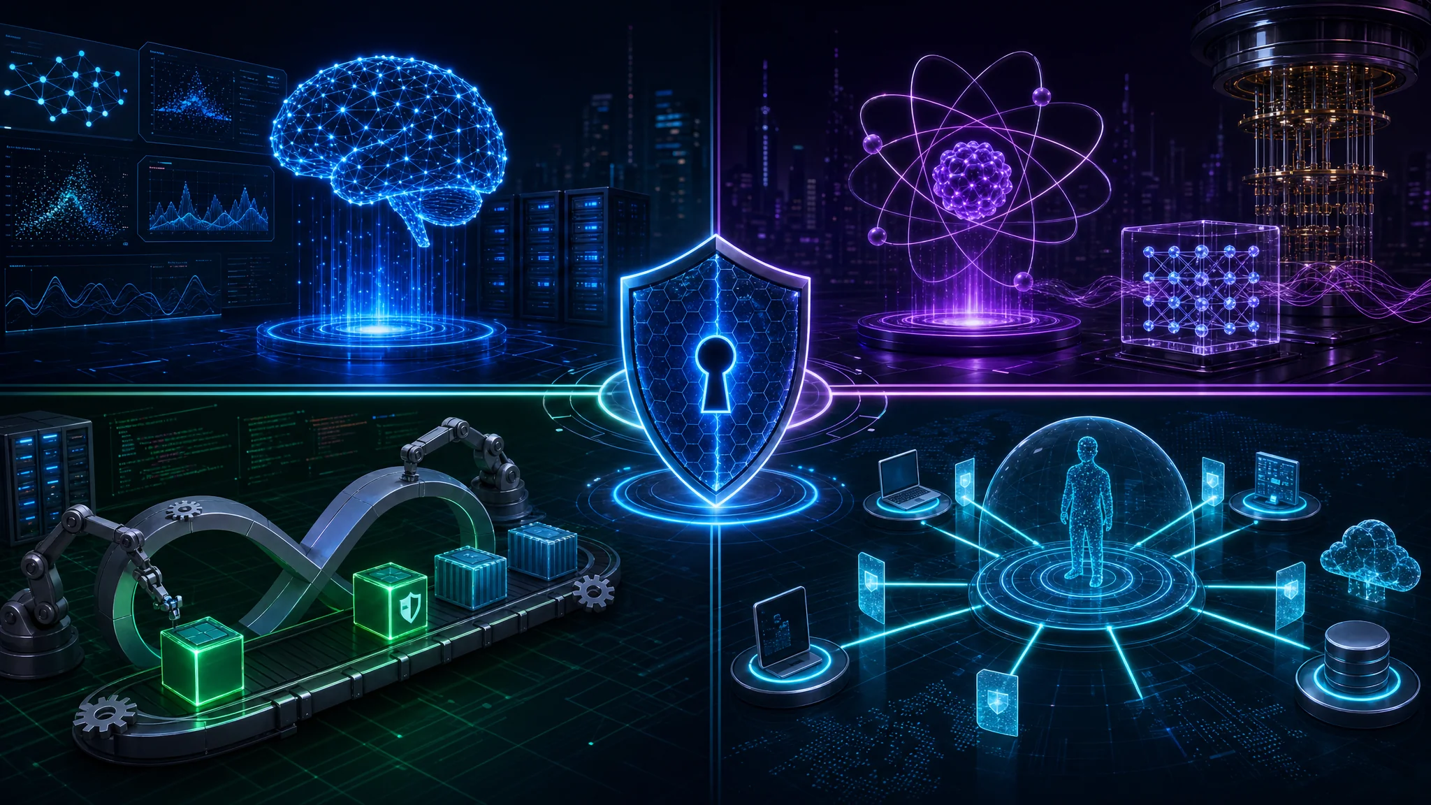 Chart showing 2026 salary ranges for emerging cybersecurity specializations including AI security, quantum-safe cryptography, DevSecOps, and zero trust architecture