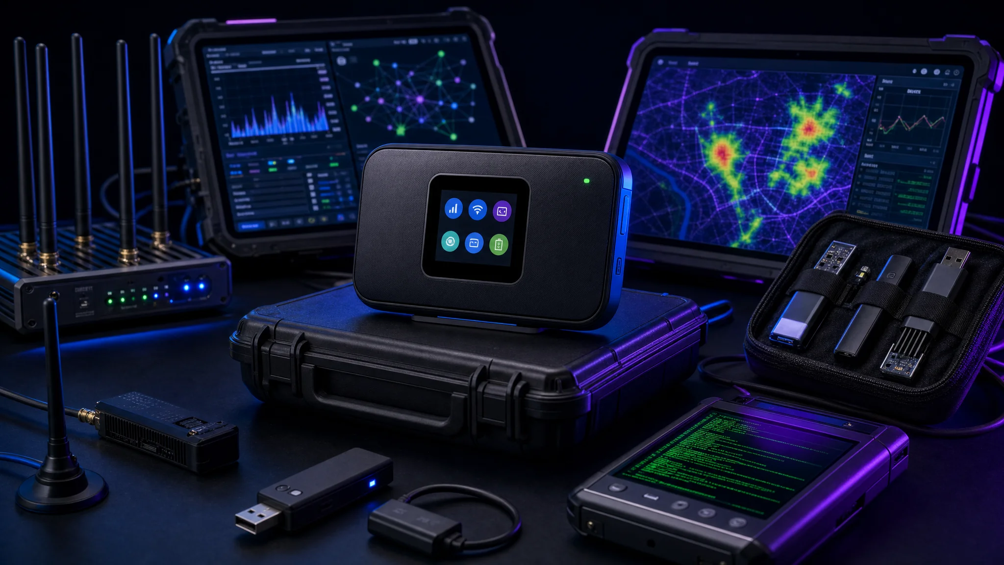 Orbic RCL400 hotspot with DagShell firmware serving as a complete portable mobile security research laboratory