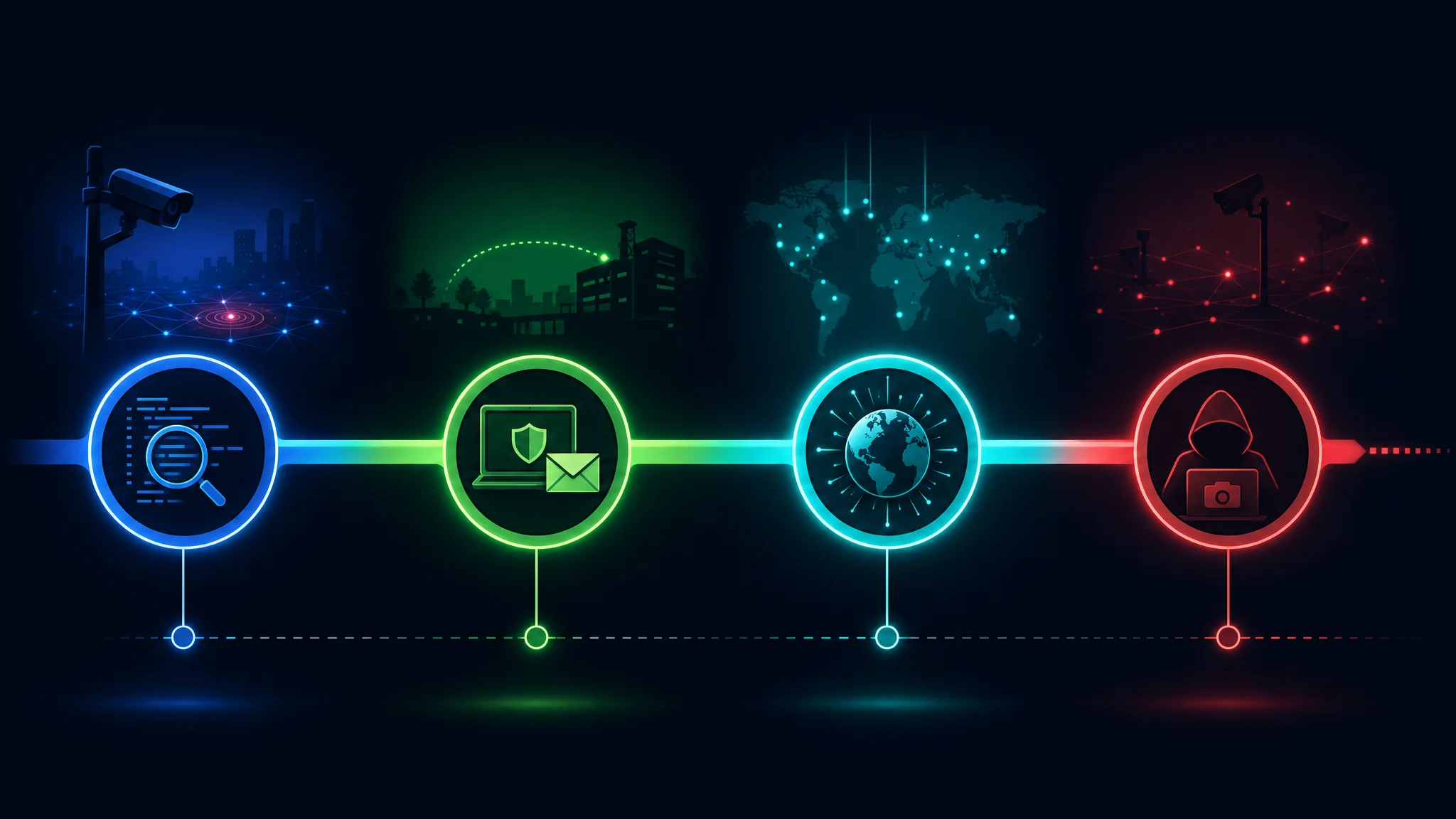 Timeline diagram summarizing the 2024-2026 Flock Safety vulnerability disclosure process from initial discovery through responsible disclosure to ongoing unpatched exposure