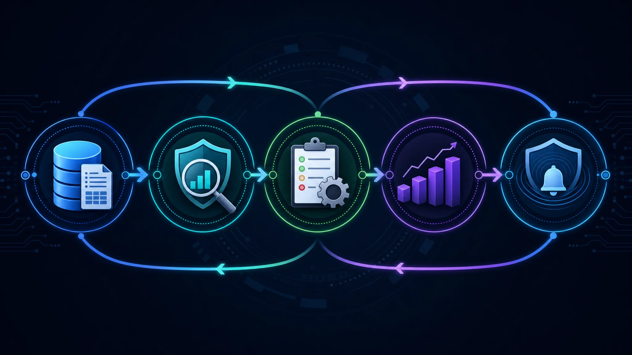 Diagram showing the CIPM privacy program management lifecycle from initial data inventory through privacy risk assessment to incident response