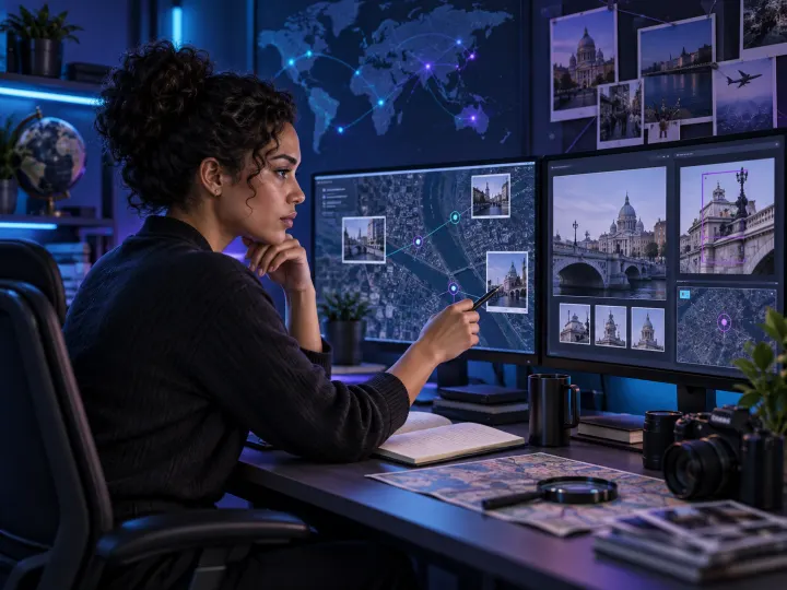 Illustration of a osint investigator at work, representing the video's ISFP pairing
