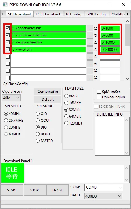loading ESP32 Firmware on Windows
