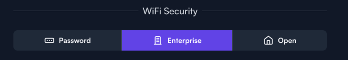 A screenshot of the recommended alta labs configuration for WiFi Security
