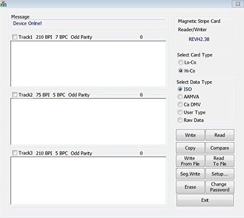 MXR Card Writer Software