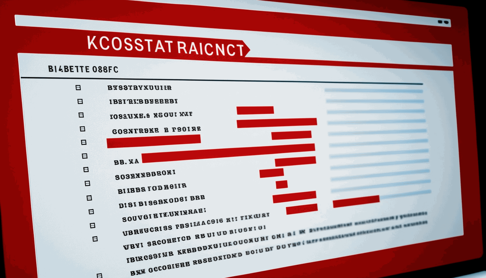 An image of a computer screen with a red X through a list of personal information, such as name, address, and phone number, symbolizing the removal of personal data from online directories.