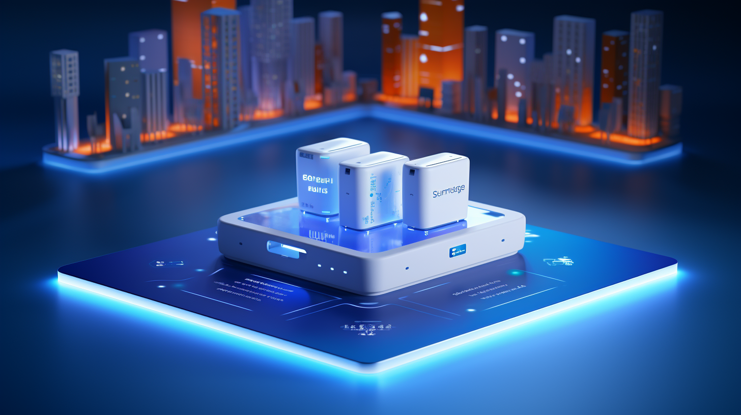 A symbolic representation of UniFi Express showcasing its compact design and seamless connectivity, emphasizing efficiency and innovation