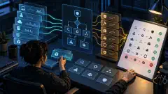 An analyst comparing detection engineering quiz answers with an evidence timeline and response plan
