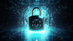 A symbolic image representing digital privacy and security, featuring a locked padlock shielded by a shield emblem, conveying the idea of safeguarding data and online anonymity.