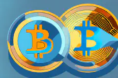 A symbolic image depicting a blockchain, symbolizing the potential of cryptocurrencies