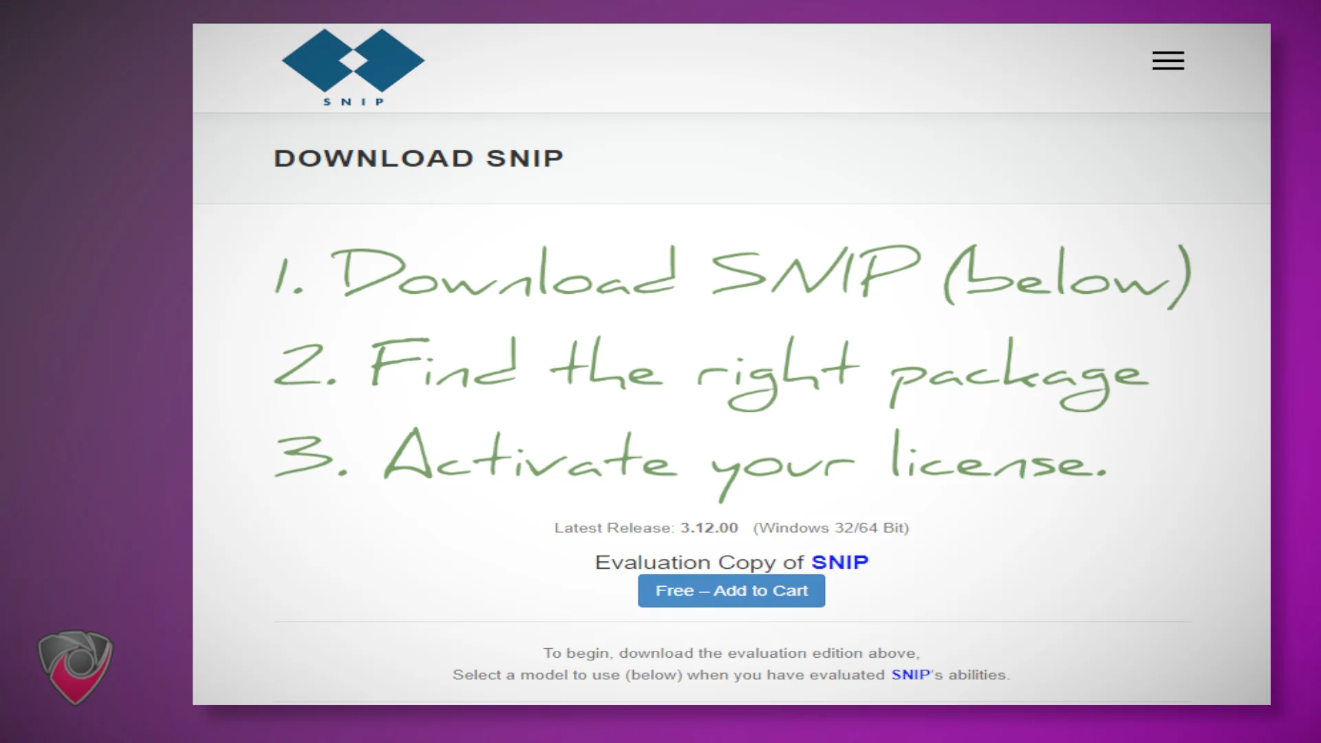 Snip Download Page